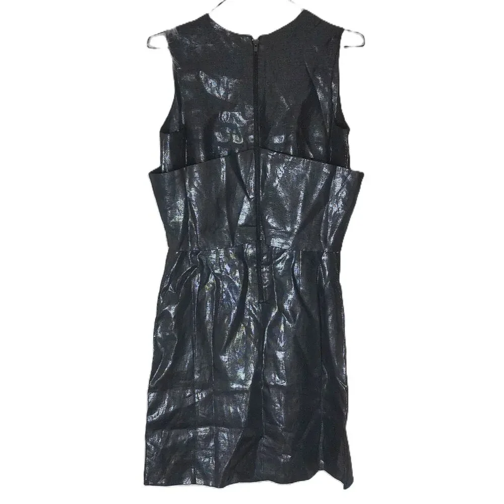 Rachel Antonoff Metallic Bow Front Sheath Dress Size 4 NWOT - Picture 7 of 7
